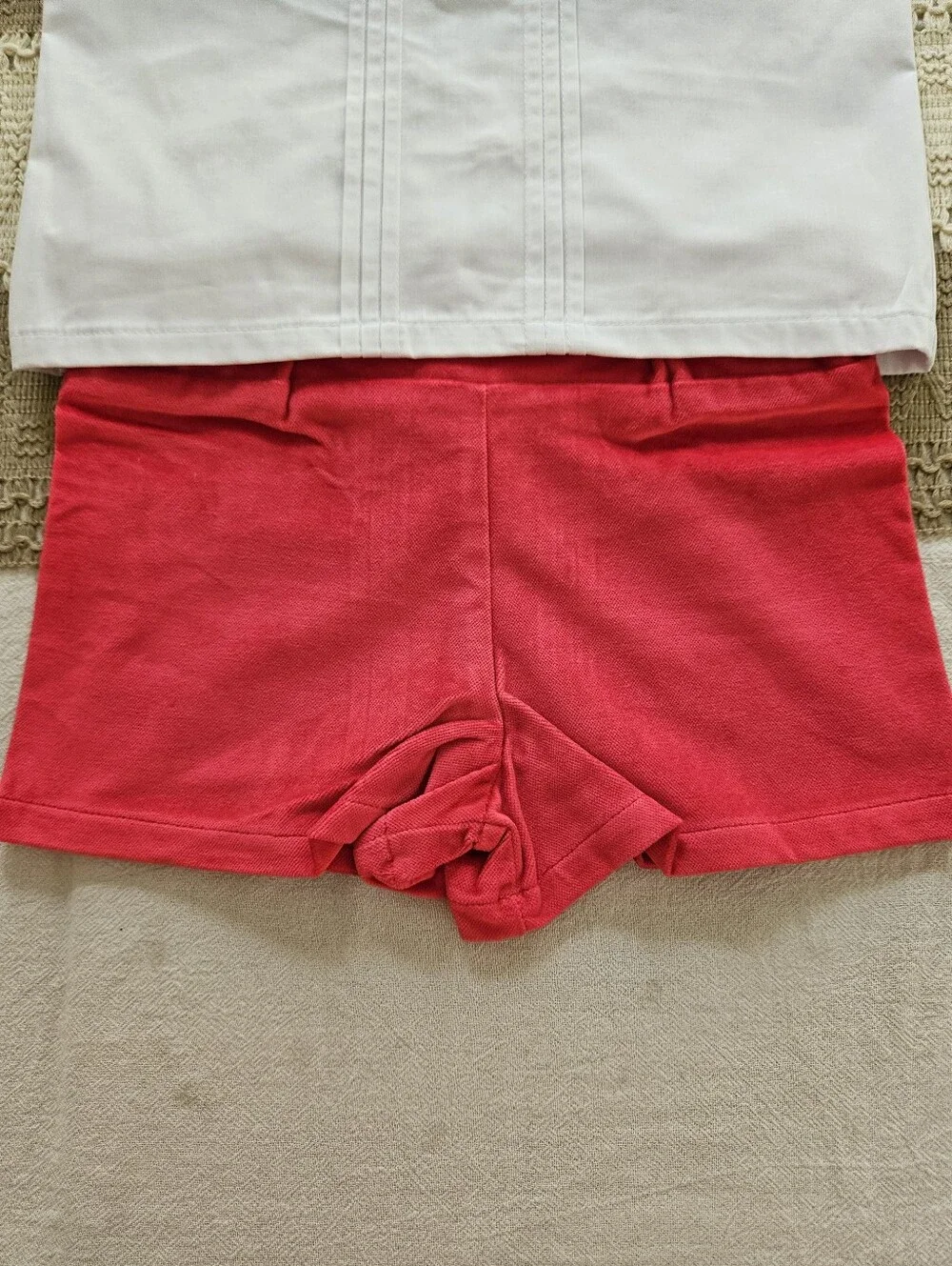 The Beaufort Bonnet Company Red Velvet Shorts Set | Size 2T
